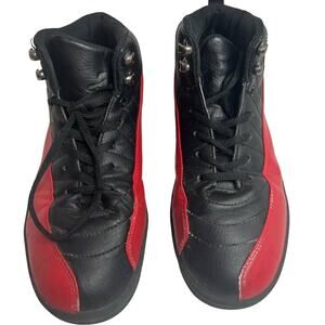Men's/Youth D Sign Logo High Top Black/Red Athletic Sneakers Shoes Size 7